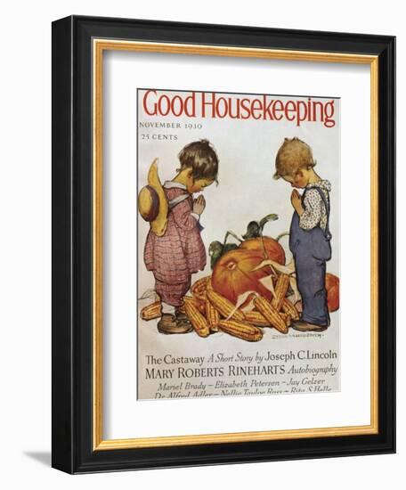 Good Housekeeping, November, 1930-null-Framed Premium Giclee Print