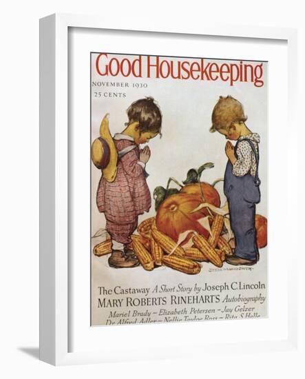 Good Housekeeping, November, 1930-null-Framed Art Print