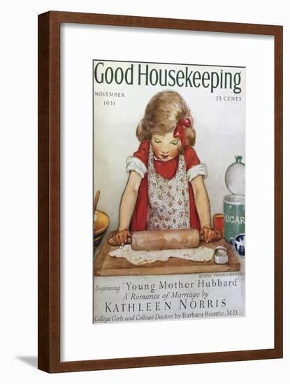 Good Housekeeping, November, 1931-null-Framed Art Print