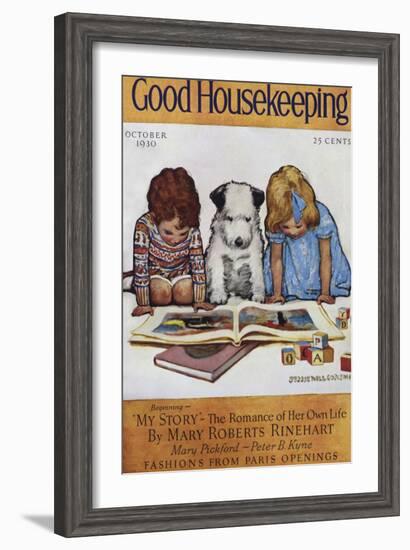 Good Housekeeping, October, 1930-null-Framed Art Print