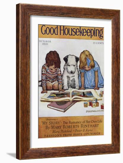 Good Housekeeping, October, 1930-null-Framed Art Print