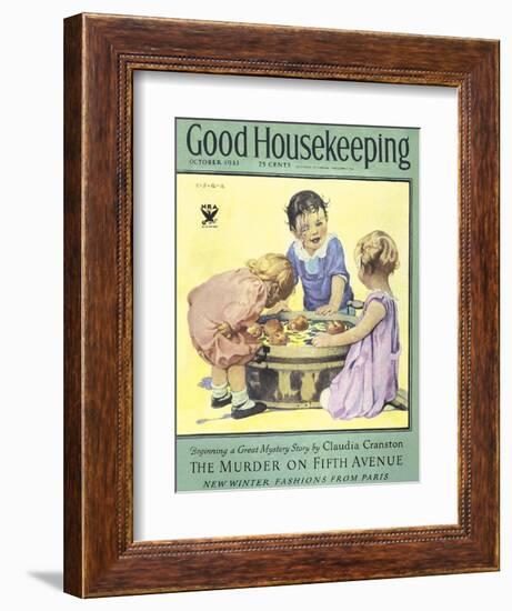 Good Housekeeping, October 1933-null-Framed Art Print