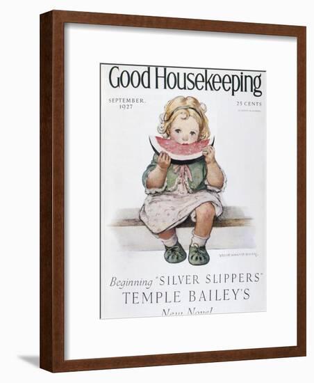 Good Housekeeping, September, 1927-null-Framed Art Print