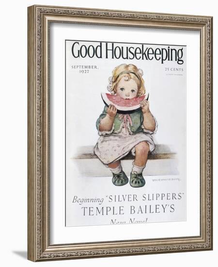 Good Housekeeping, September, 1927-null-Framed Art Print