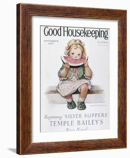 Good Housekeeping, September, 1927-null-Framed Art Print