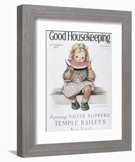 Good Housekeeping, September, 1927-null-Framed Premium Giclee Print