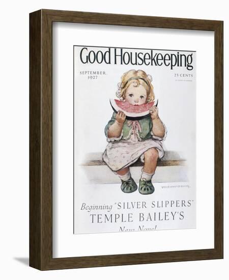 Good Housekeeping, September, 1927-null-Framed Premium Giclee Print