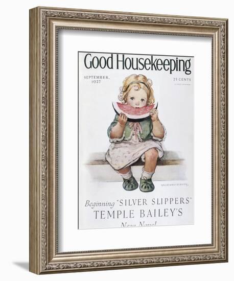 Good Housekeeping, September, 1927-null-Framed Art Print