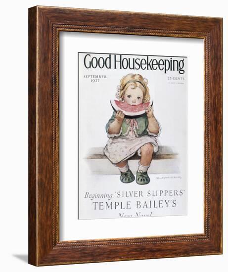 Good Housekeeping, September, 1927-null-Framed Art Print