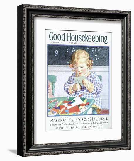 Good Housekeeping, September 1933-null-Framed Art Print