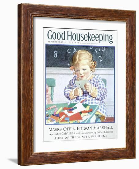 Good Housekeeping, September 1933-null-Framed Art Print