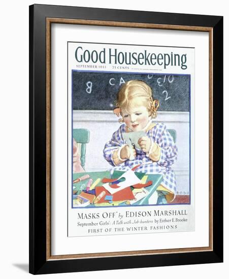 Good Housekeeping, September 1933-null-Framed Art Print