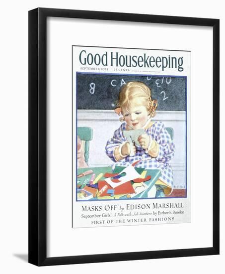 Good Housekeeping, September 1933-null-Framed Art Print