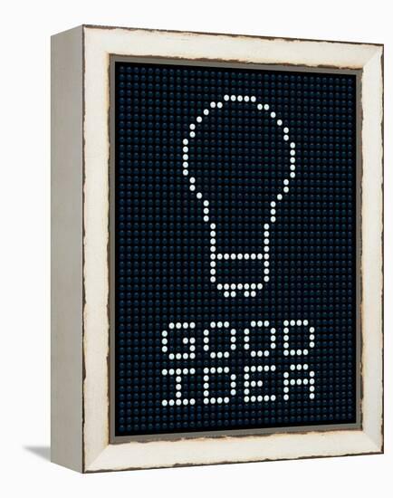 Good Idea Led Board-wongstock-Framed Stretched Canvas