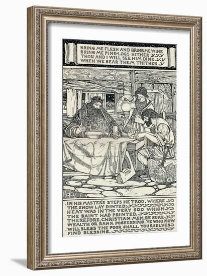 Good King Wenceslas, 1895-Arthur Joseph Gaskin-Framed Giclee Print