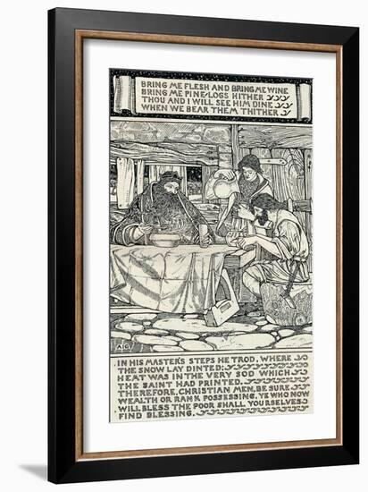 Good King Wenceslas, 1895-Arthur Joseph Gaskin-Framed Giclee Print