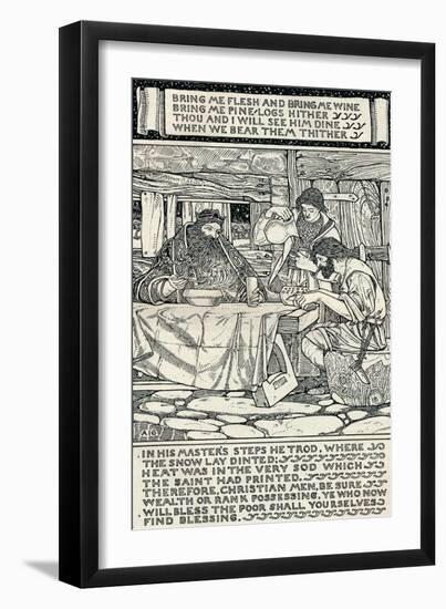 Good King Wenceslas, 1895-Arthur Joseph Gaskin-Framed Giclee Print