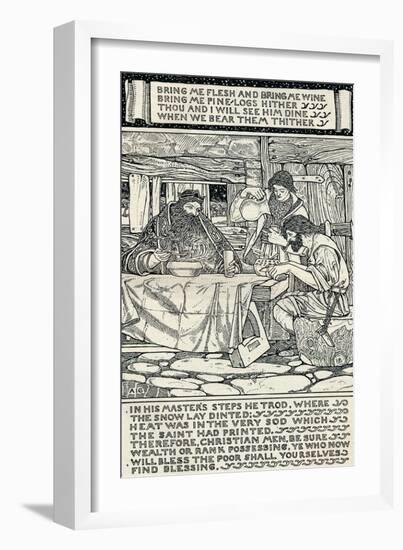 Good King Wenceslas, 1895-Arthur Joseph Gaskin-Framed Giclee Print