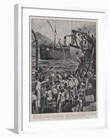 Good Luck!, Homeward and Outward Bound at St Vincent-Joseph Nash-Framed Giclee Print