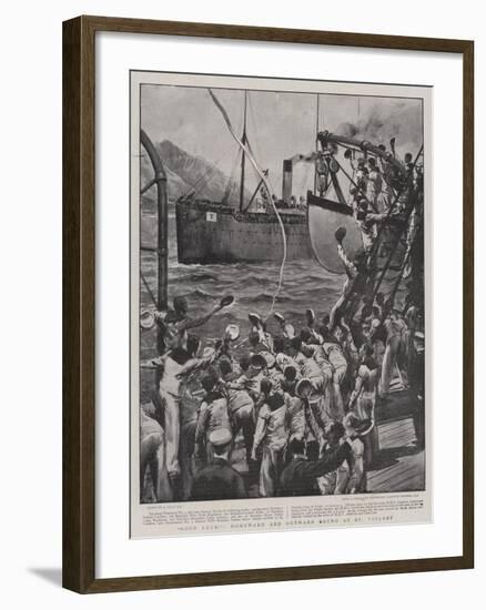 Good Luck!, Homeward and Outward Bound at St Vincent-Joseph Nash-Framed Giclee Print