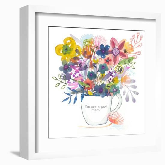 Good Mom Floral Bouquet-Kerstin Stock-Framed Art Print