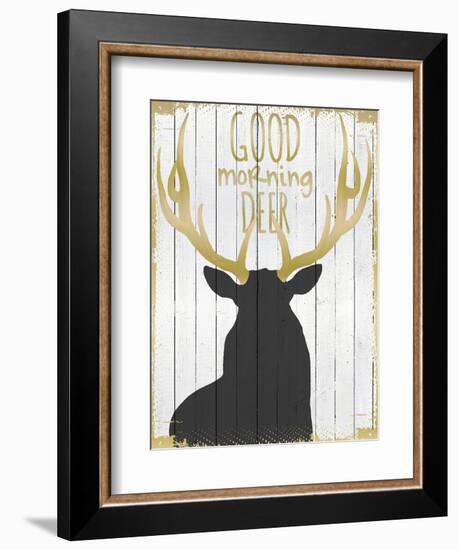 Good Morning Deer-null-Framed Giclee Print