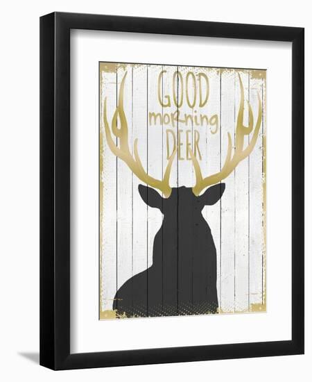 Good Morning Deer-null-Framed Giclee Print