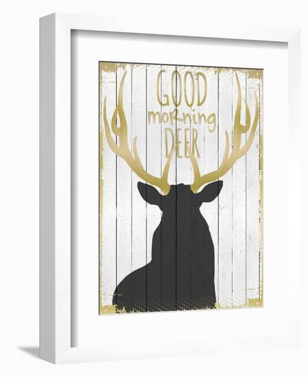 Good Morning Deer-null-Framed Giclee Print