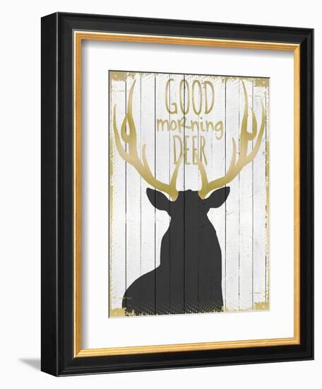 Good Morning Deer-null-Framed Giclee Print