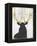 Good Morning Deer-null-Framed Premier Image Canvas