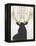 Good Morning Deer-null-Framed Premier Image Canvas