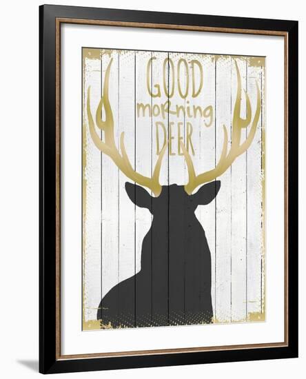 Good Morning Deer-null-Framed Giclee Print