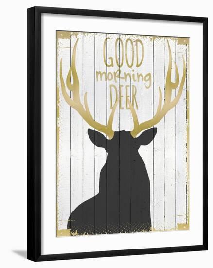 Good Morning Deer-null-Framed Giclee Print