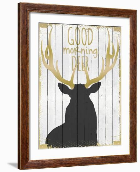 Good Morning Deer-null-Framed Giclee Print