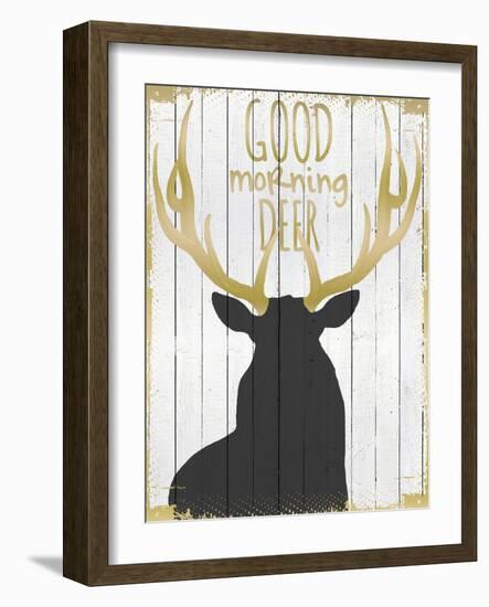 Good Morning Deer-null-Framed Giclee Print