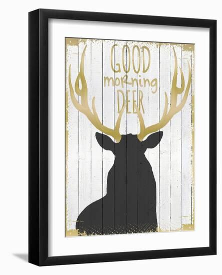 Good Morning Deer-null-Framed Giclee Print