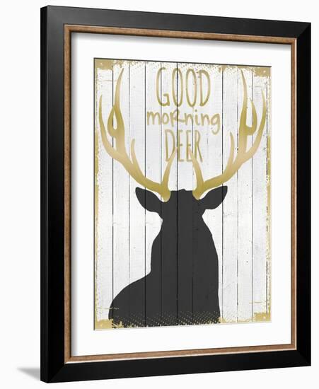 Good Morning Deer-null-Framed Giclee Print