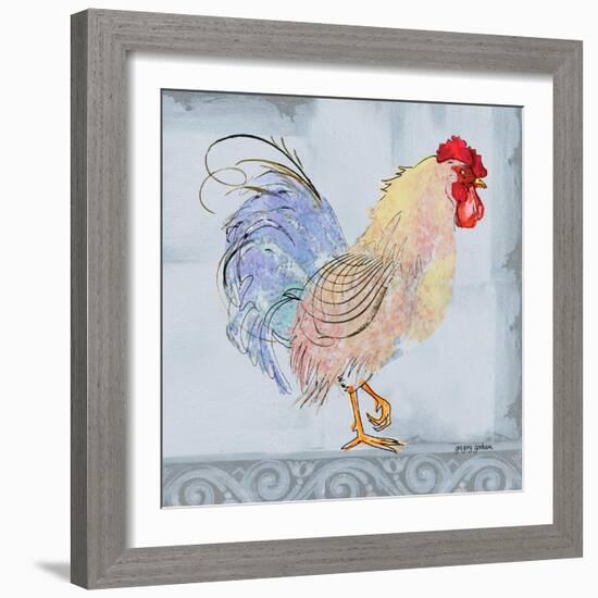 Good Morning Rooster I-Gregory Gorham-Framed Art Print