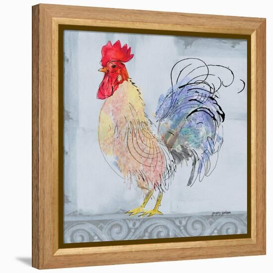 Good Morning Rooster II-Gregory Gorham-Framed Stretched Canvas