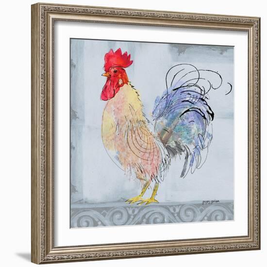 Good Morning Rooster II-Gregory Gorham-Framed Art Print