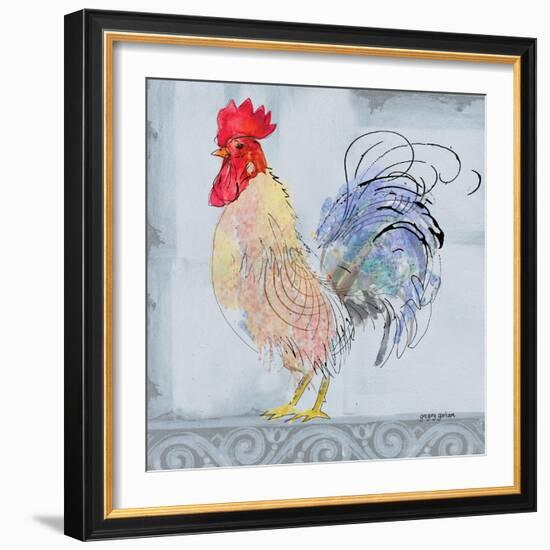 Good Morning Rooster II-Gregory Gorham-Framed Art Print