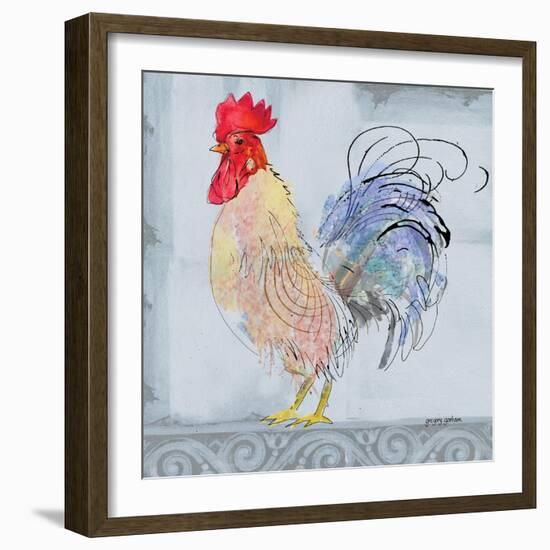 Good Morning Rooster II-Gregory Gorham-Framed Premium Giclee Print