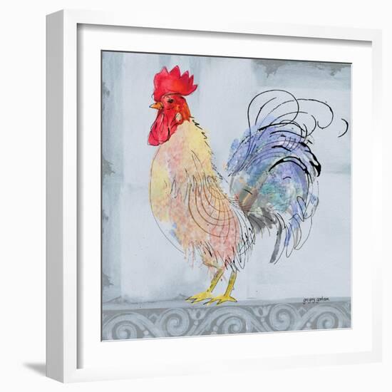 Good Morning Rooster II-Gregory Gorham-Framed Premium Giclee Print