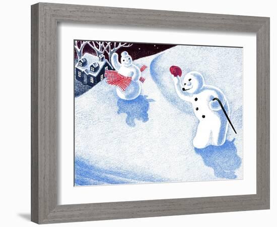 Good Morning Snowman - Jack & Jill-Beth Henninger-Framed Giclee Print