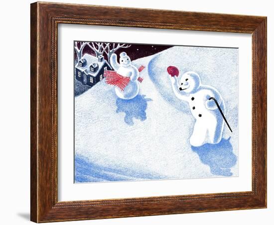 Good Morning Snowman - Jack & Jill-Beth Henninger-Framed Giclee Print