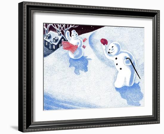 Good Morning Snowman - Jack & Jill-Beth Henninger-Framed Giclee Print