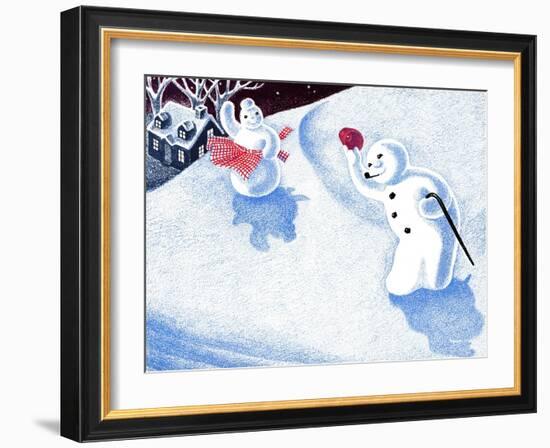 Good Morning Snowman - Jack & Jill-Beth Henninger-Framed Giclee Print