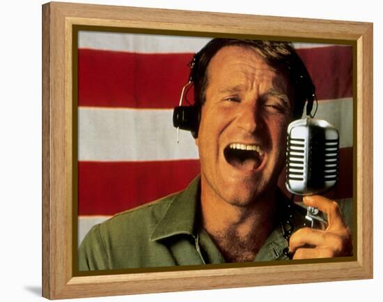 Good Morning Vietnam De Barrylevinson Avec Robin Williams, 1987-null-Framed Stretched Canvas