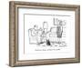 "Good news, honey?seventy is the new fifty." - New Yorker Cartoon-Victoria Roberts-Framed Premium Giclee Print