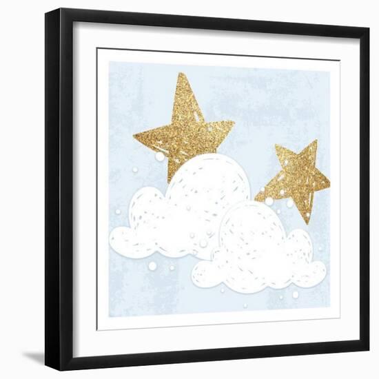 Good Night Cloud 3-Kimberly Allen-Framed Art Print